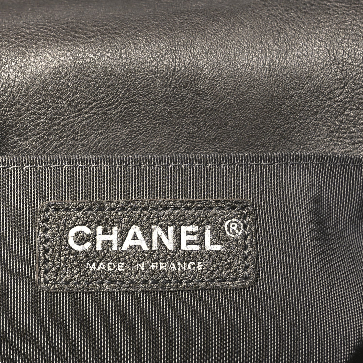 Chanel Metallic Calfskin Quilted Medium Boy Flap Dark Silver 6 of 11