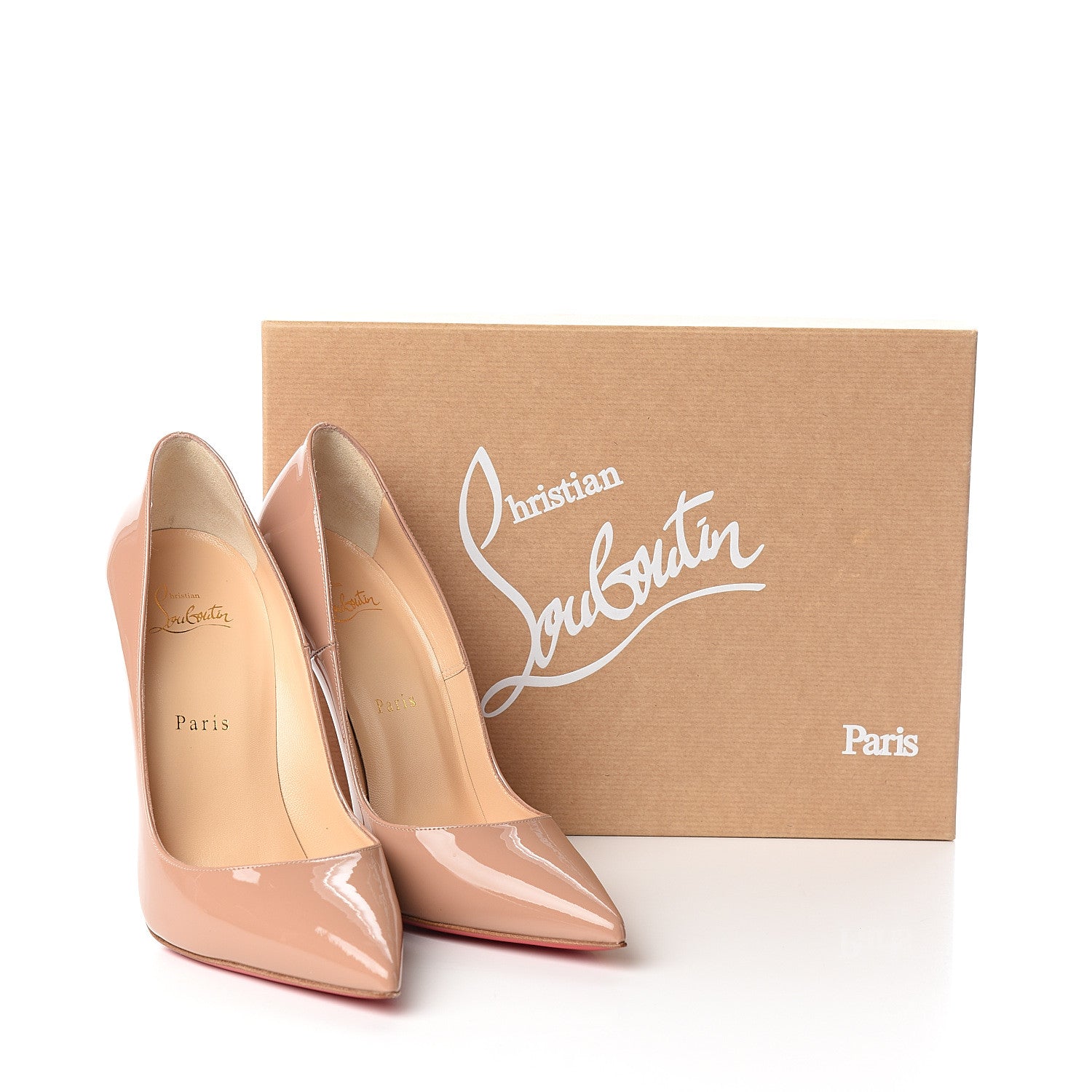 Christian Louboutin Patent So Kate 120 Pumps 38.5 Nude 8 of 8