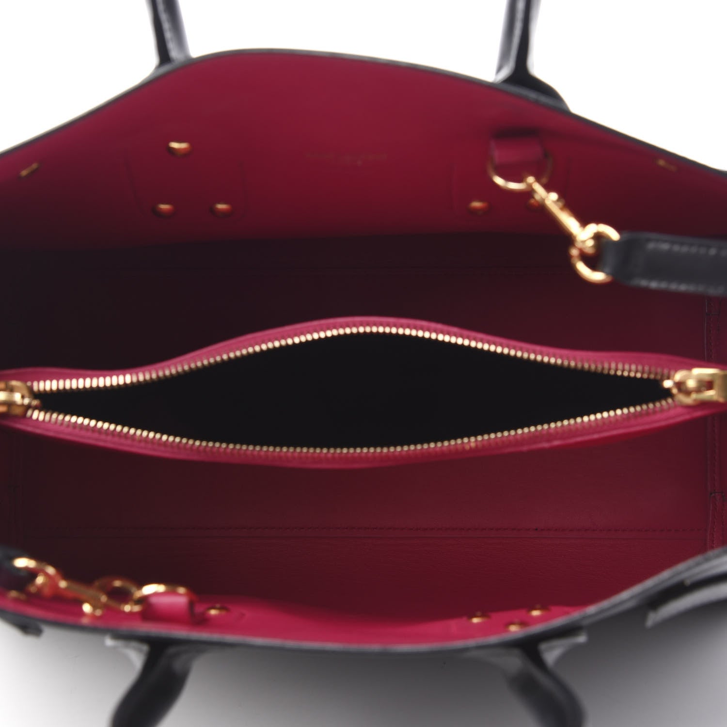 Saint Laurent Calfskin Small Sac De Jour Black Fuchsia 5 of 12