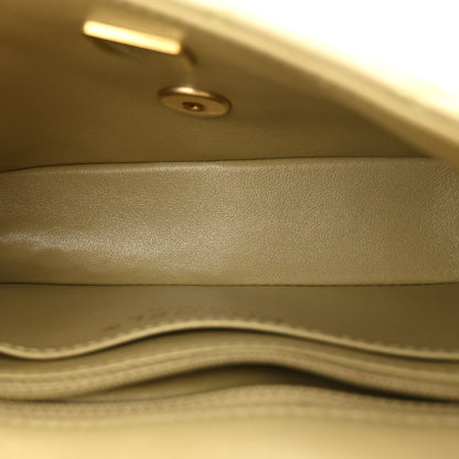 Chanel Lambskin Enamel Quilted Mini Coco Hearts Square Flap Light Green 5 of 12