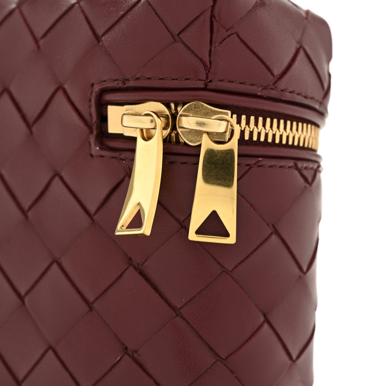 Bottega Veneta Nappa Intrecciato Bang Bang Vanity Case Cherry 12 of 12
