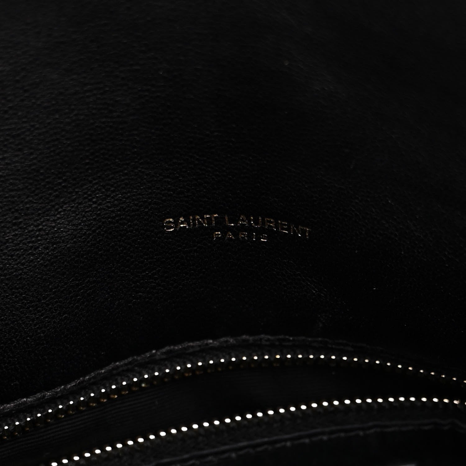 Saint Laurent Lambskin Quilted Medium Loulou Puffer Monogram Chain Satchel Black 6 of 10