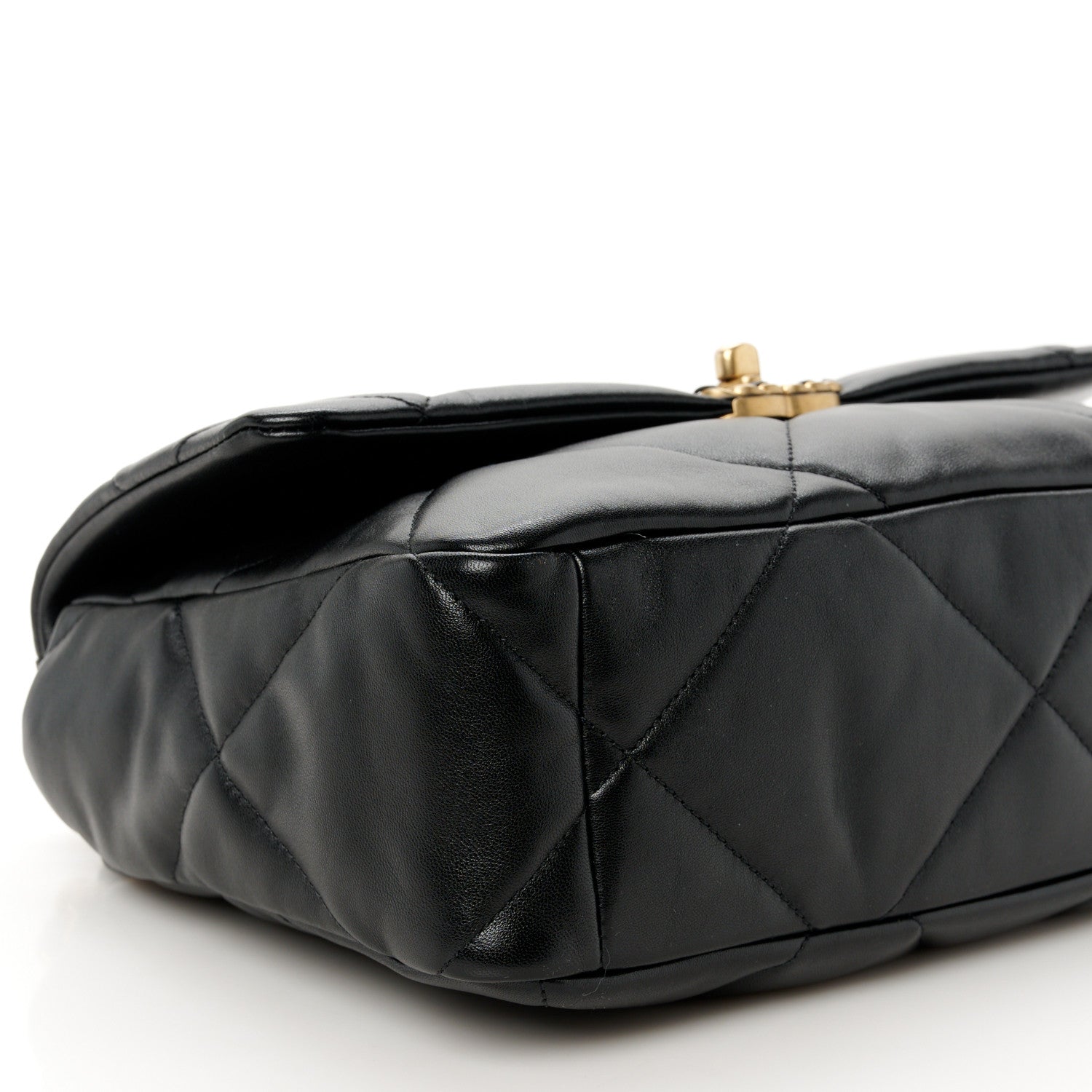 Chanel Lambskin Quilted Large Chanel 19 Flap Black 9 of 10