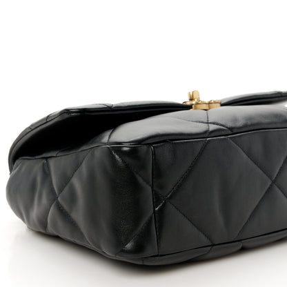 Chanel Lambskin Quilted Large Chanel 19 Flap Black 9 of 10