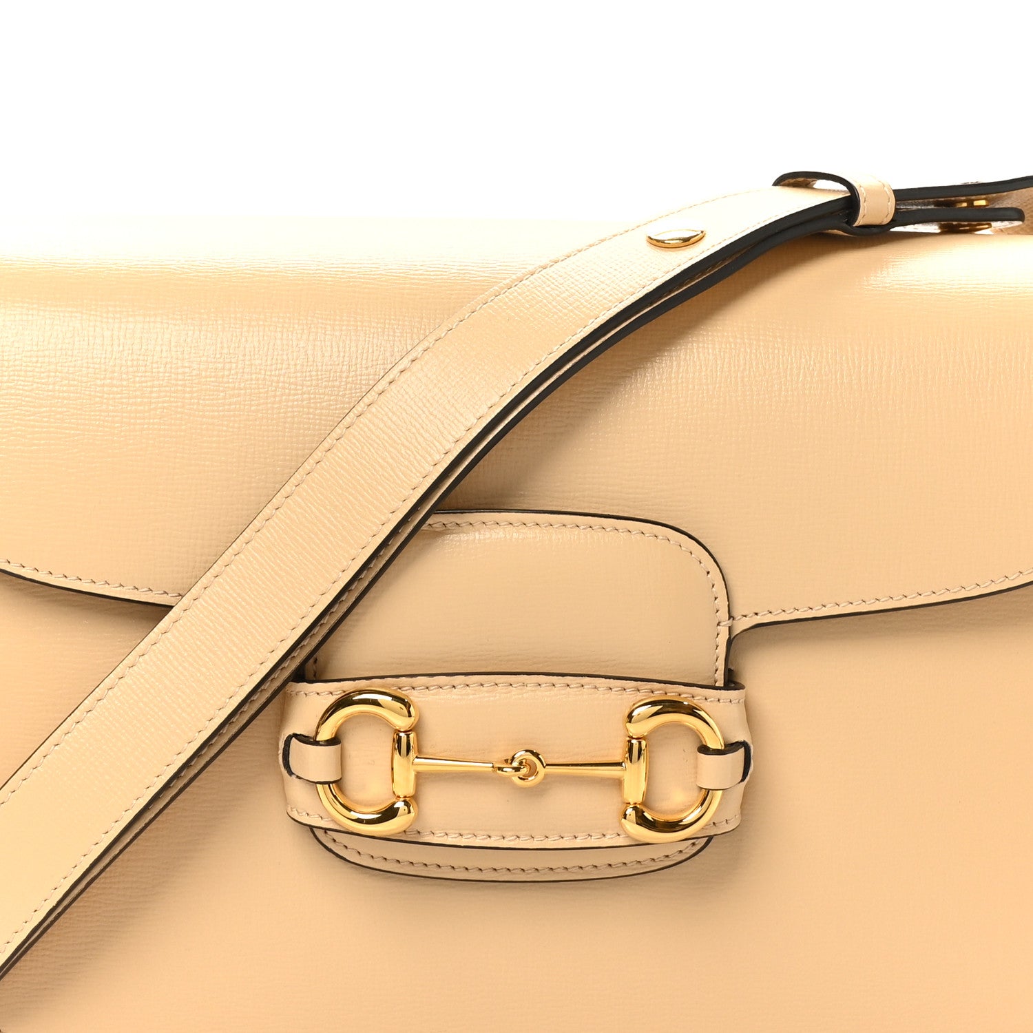 Gucci Azalea Calfskin Horsebit 1955 Shoulder Bag Bubble Tea 8 of 11