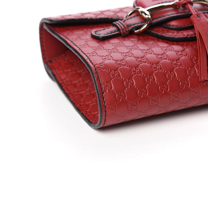Gucci Soft Microguccissima Mini Emily Chain Shoulder Bag Rosso 7 of 8