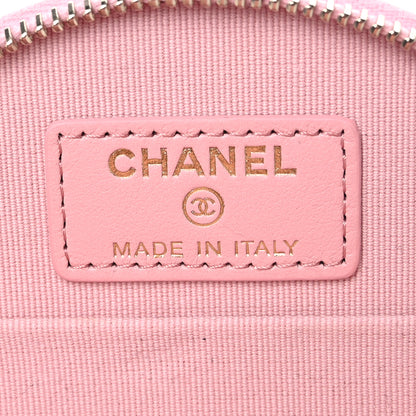 Chanel Caviar Quilted Round Handle With Care Vanity With Chain Pink 8 of 11