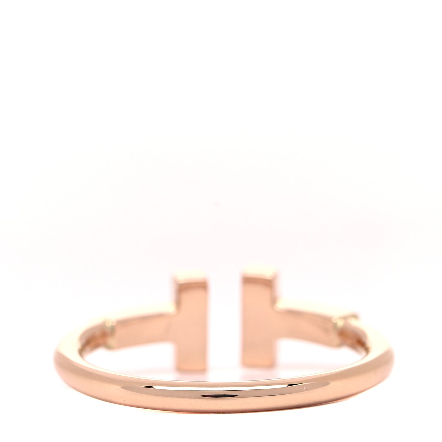 18K Rose Gold T Wire Ring 49 5