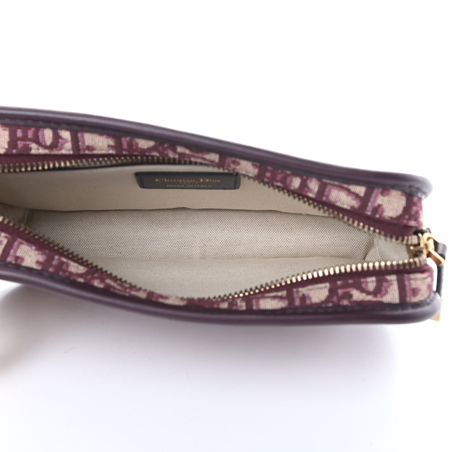Oblique Diorquake Clutch Burgundy