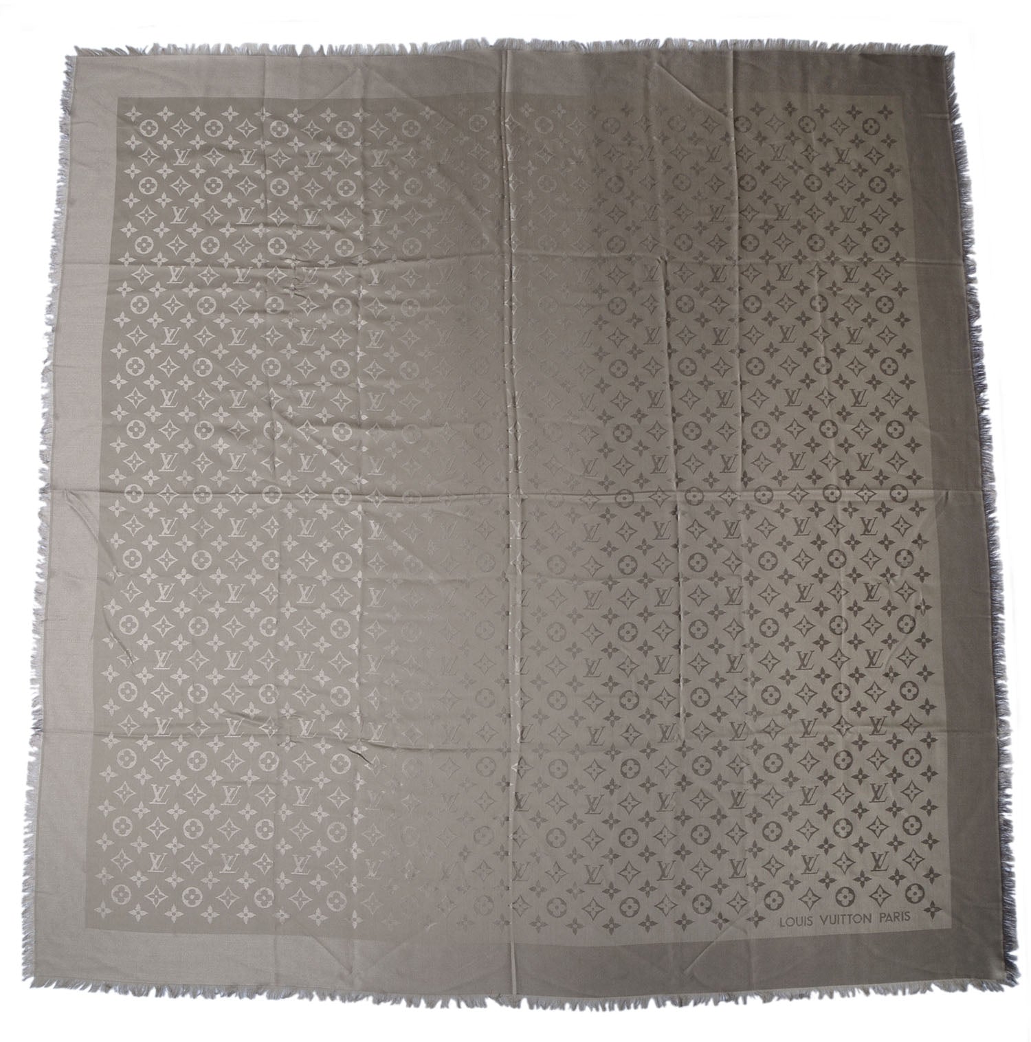 Louis Vuitton Silk Wool Monogram Shawl Verone 3 of 5
