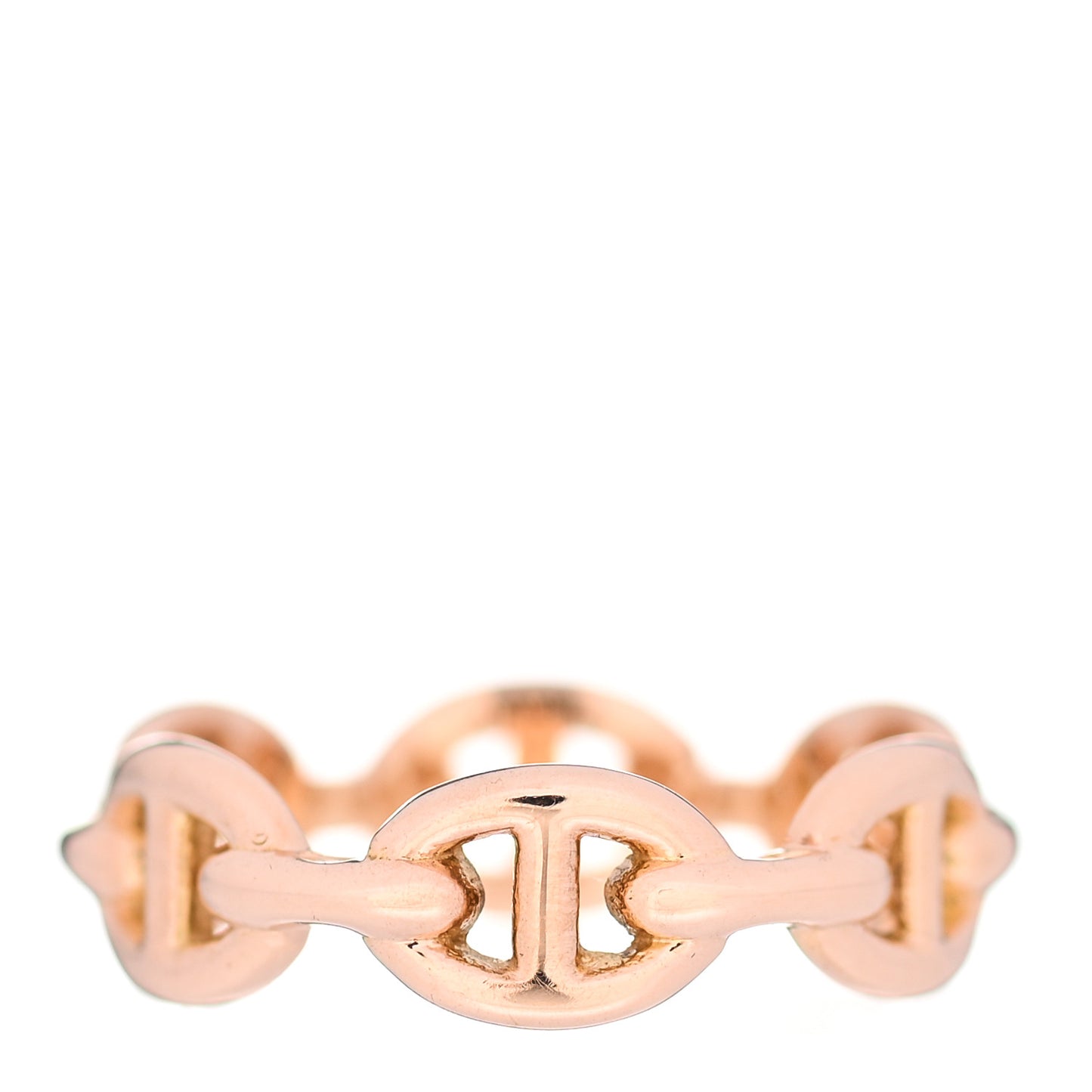 18K Rose Gold PM Chaine D'Ancre Enchainee Ring 52 6