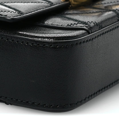 Givenchy Goatskin Quilted GV3 Mini Pocket Convertible Bag Black 8 of 11