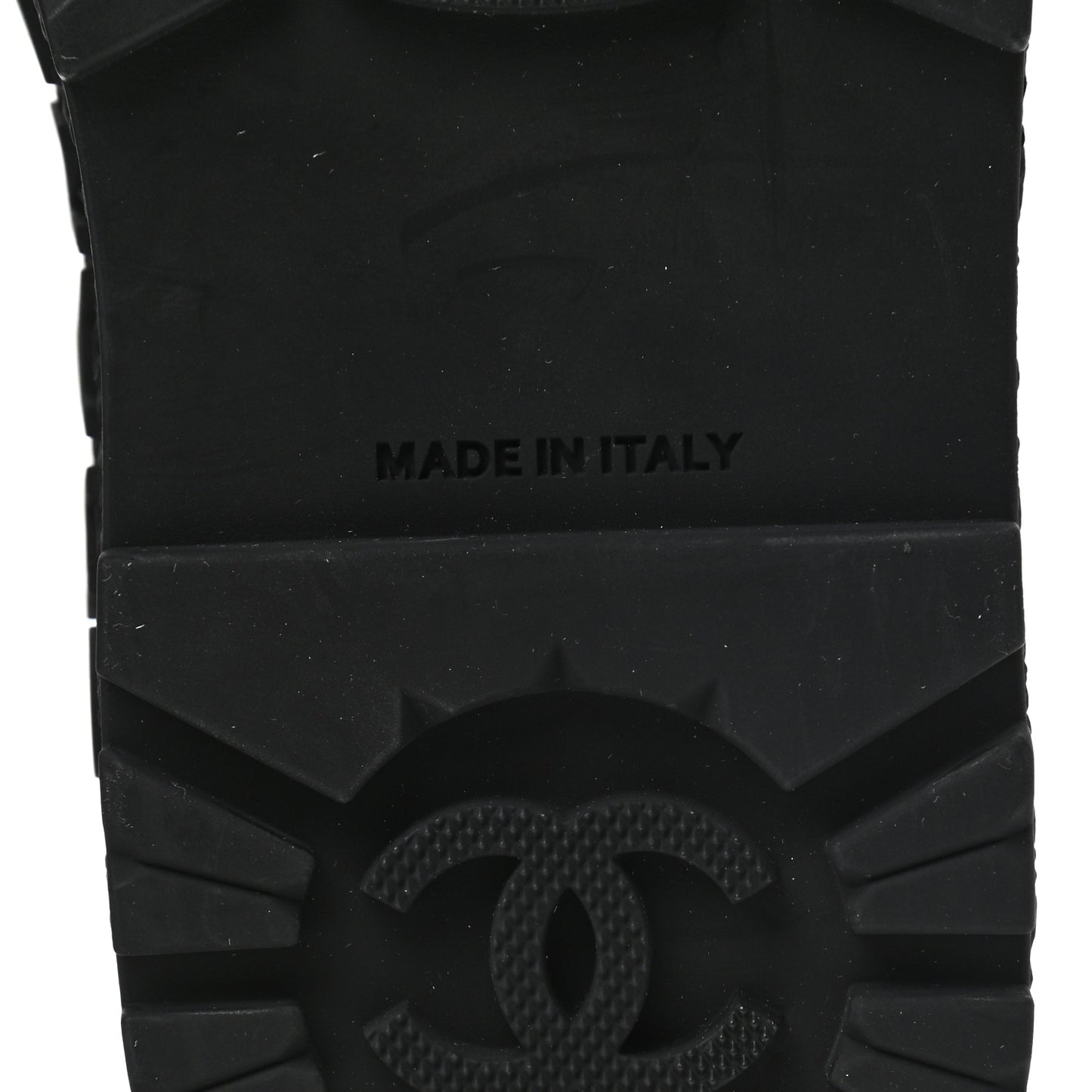 Calfskin Cap Toe CC Ankle Boots 36 White Black