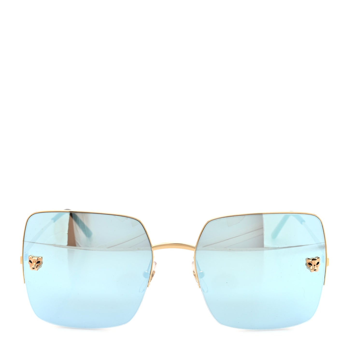 Panthere De Cartier Sunglasses CT0121S Gold