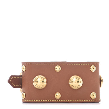 Louis Vuitton Calfskin Studded Cuff Bracelet 17 1 of 5