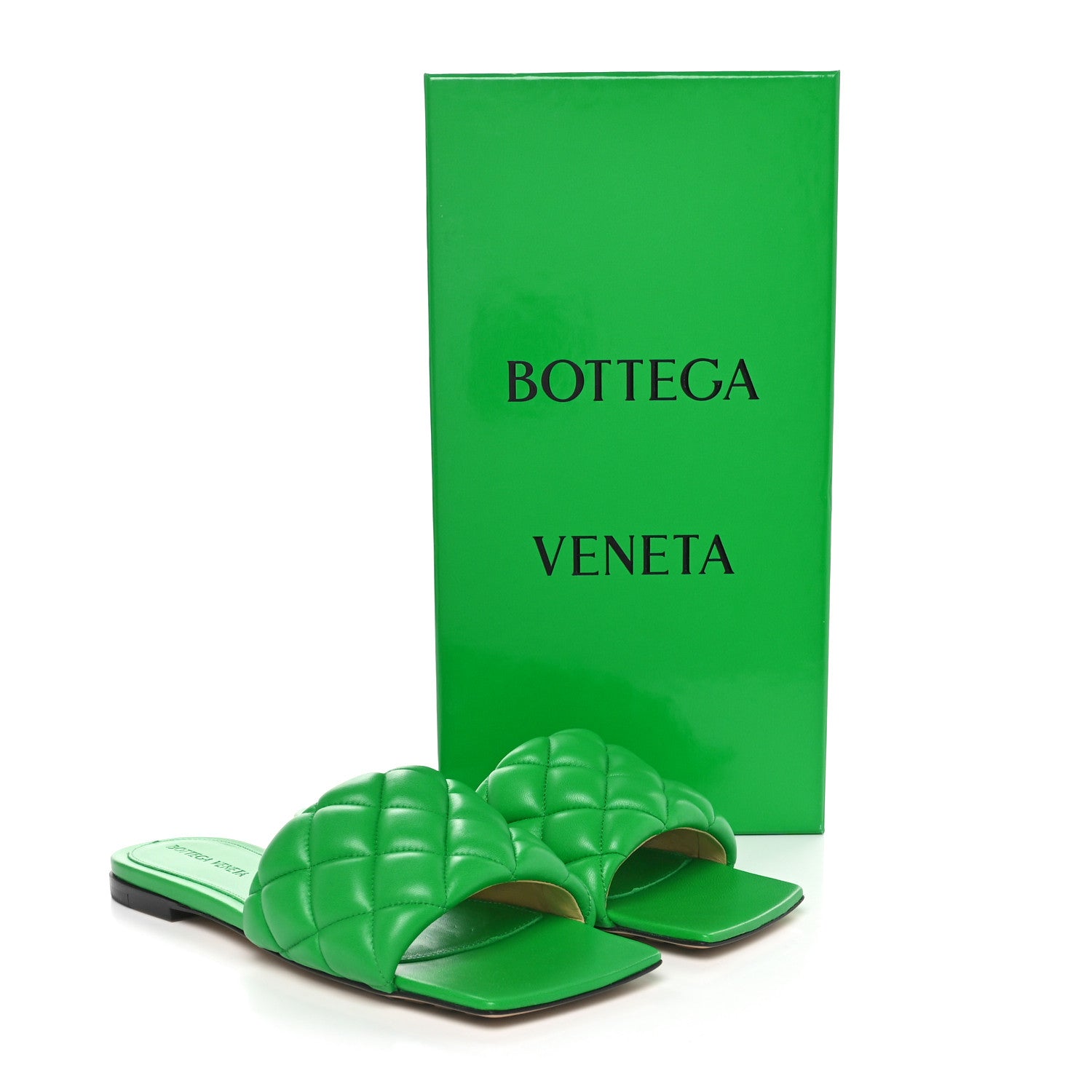 Bottega Veneta Nappa Matelasse Padded Flat Sandals 36 Parakeet 8 of 8