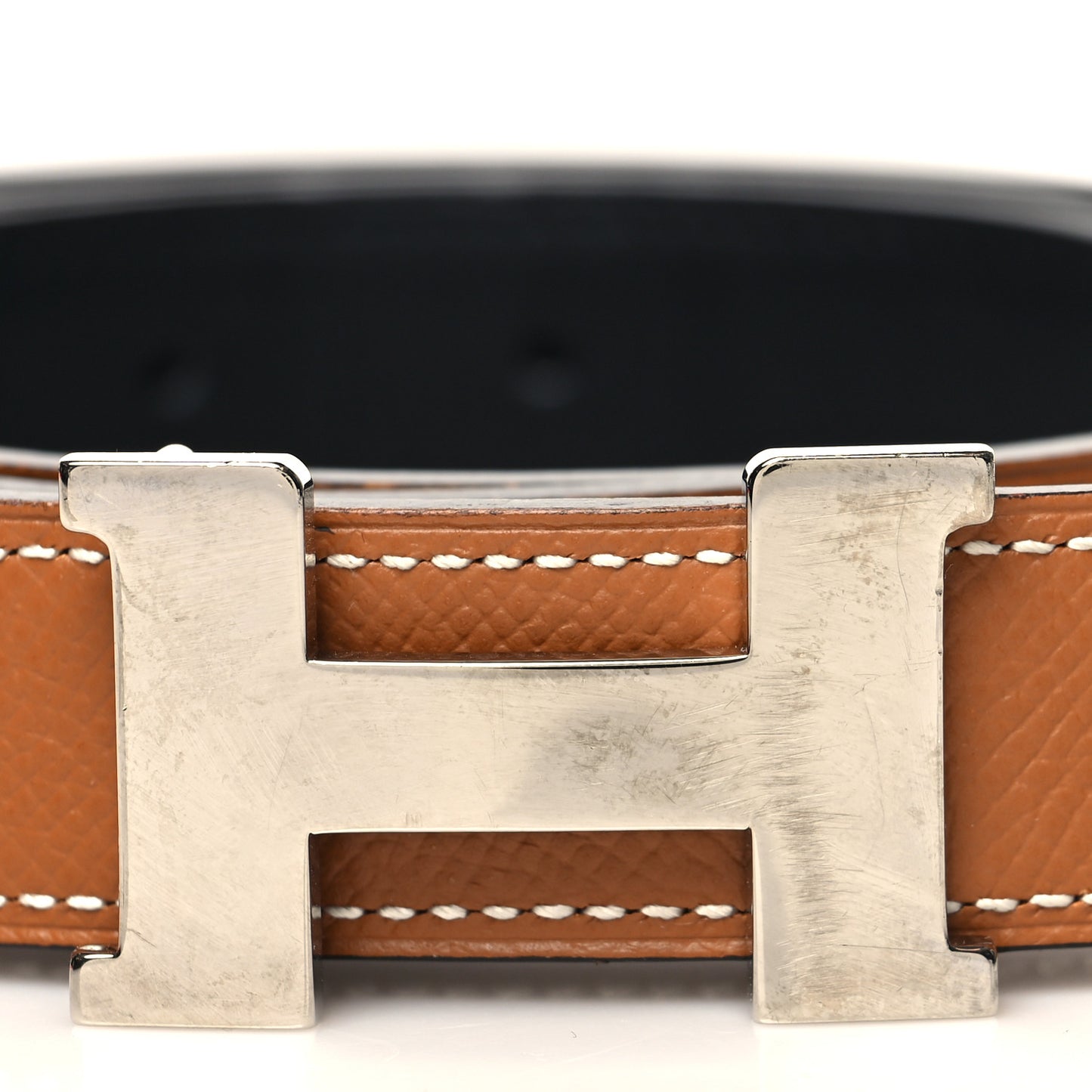 Swift Epsom 24mm Mini Constance H Belt 95 38 Black Gold