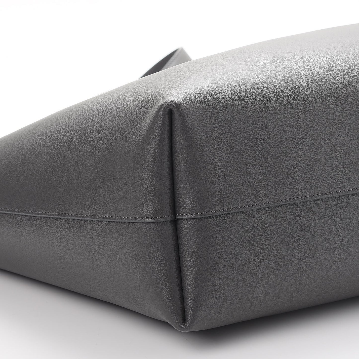 Calfskin Large Shopping Tote Dark Grey