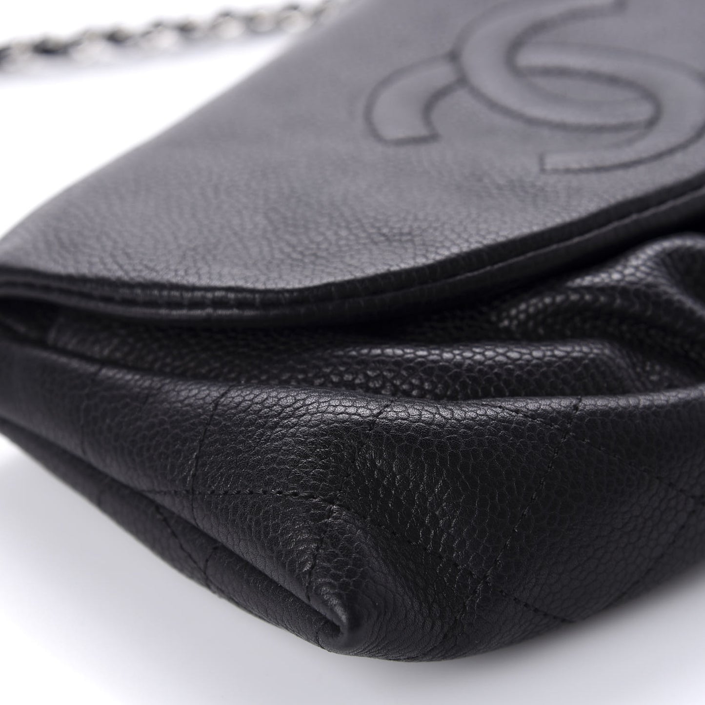 Caviar Half Moon Wallet On Chain WOC Black