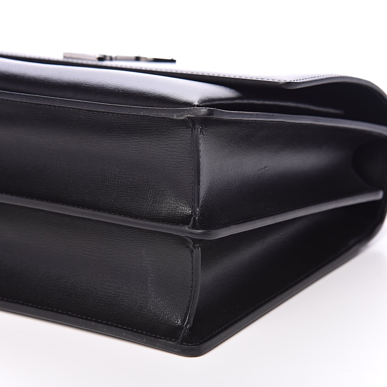 Saint Laurent Calfskin Large Monogram Sunset Black 9 of 10