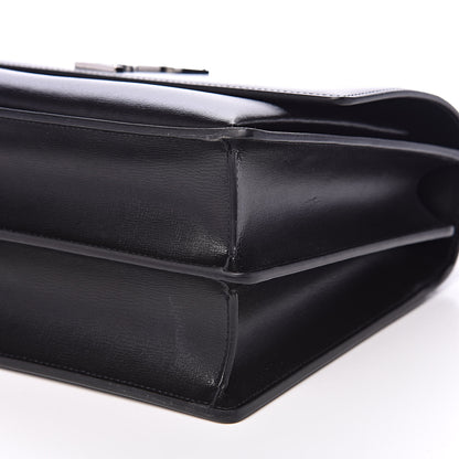 Saint Laurent Calfskin Large Monogram Sunset Black 9 of 10