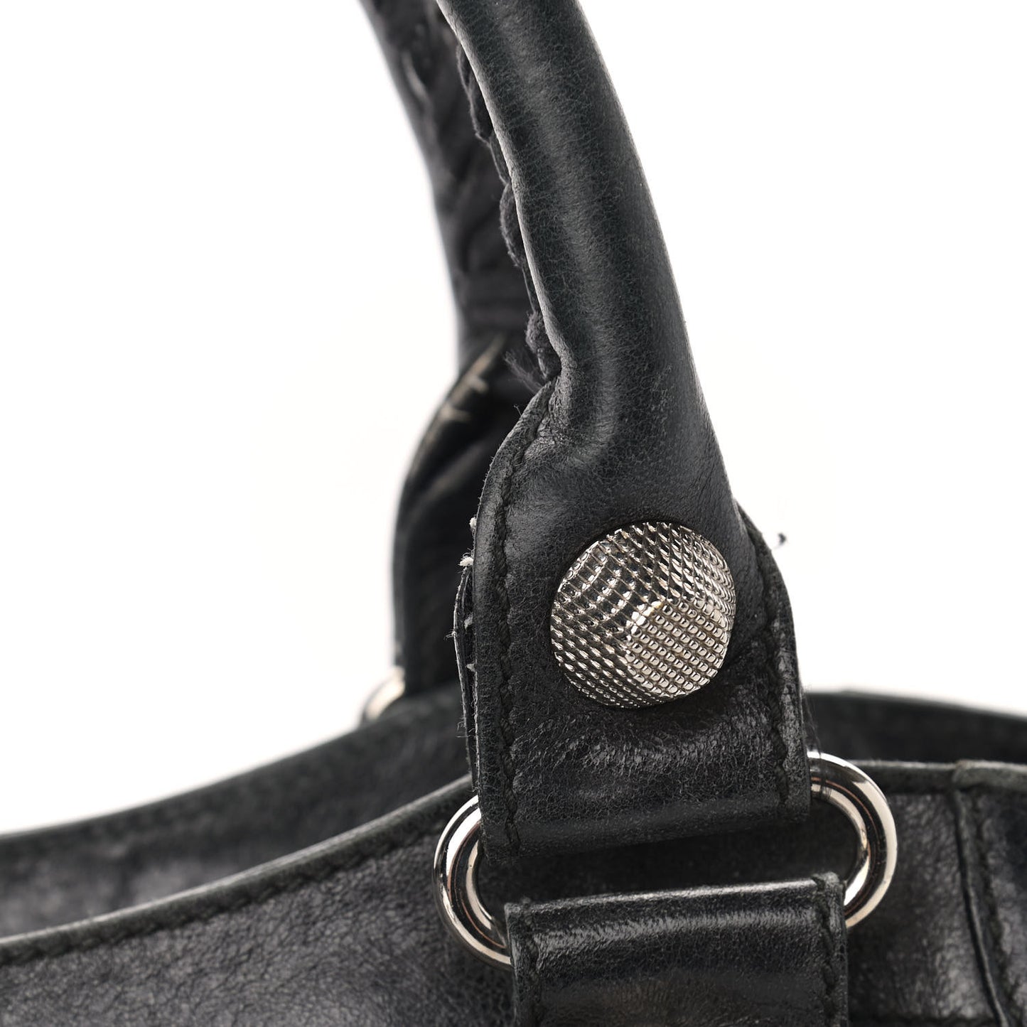 Agneau Giant 21 Silver Hardware Part Time Black