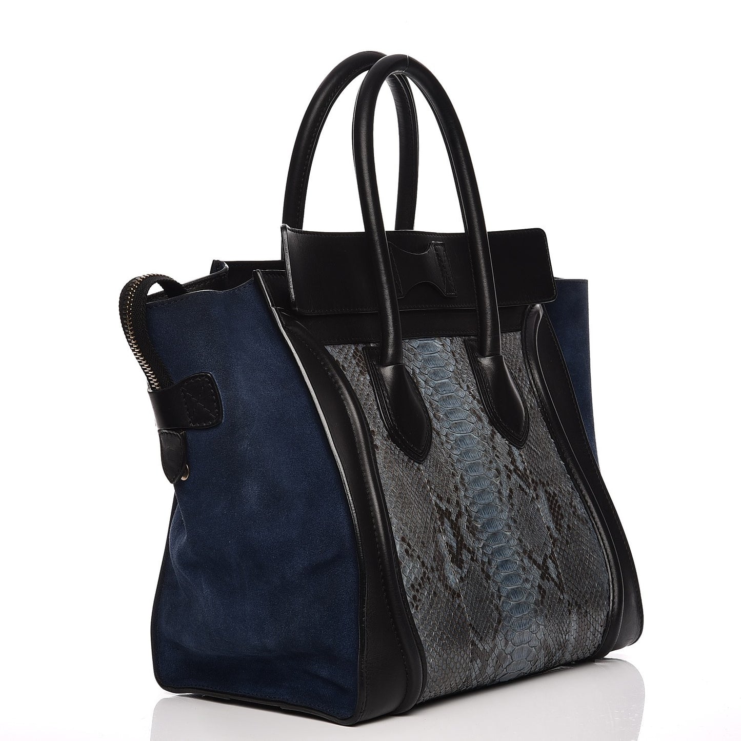 Python Suede Mini Luggage