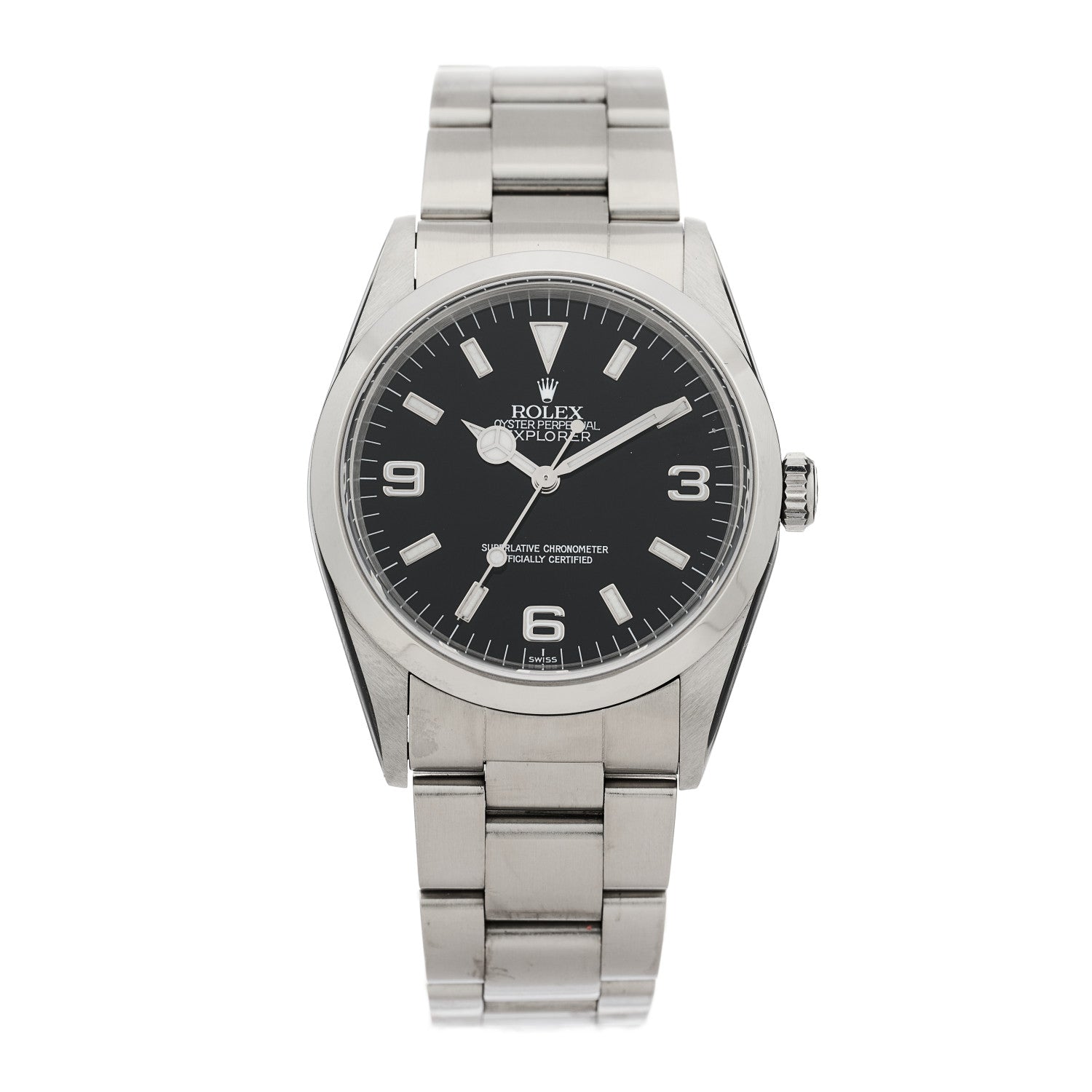 Rolex Stainless Steel 36mm Oyster Perpetual Explorer Watch Black 14270 1 of 4