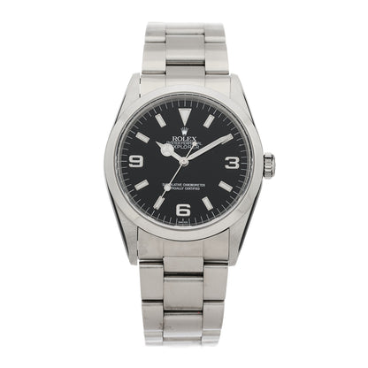 Rolex Stainless Steel 36mm Oyster Perpetual Explorer Watch Black 14270 1 of 4