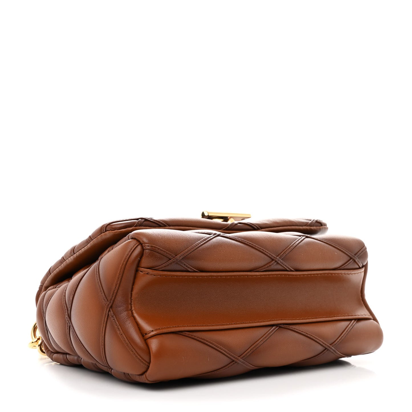Lambskin Malletage Top Handle GO-14 MM Toast Tan