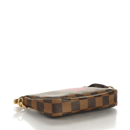 Louis Vuitton Damier Ebene Complice Trunks and Bags Mini Pochette Accessories Red 4 of 7