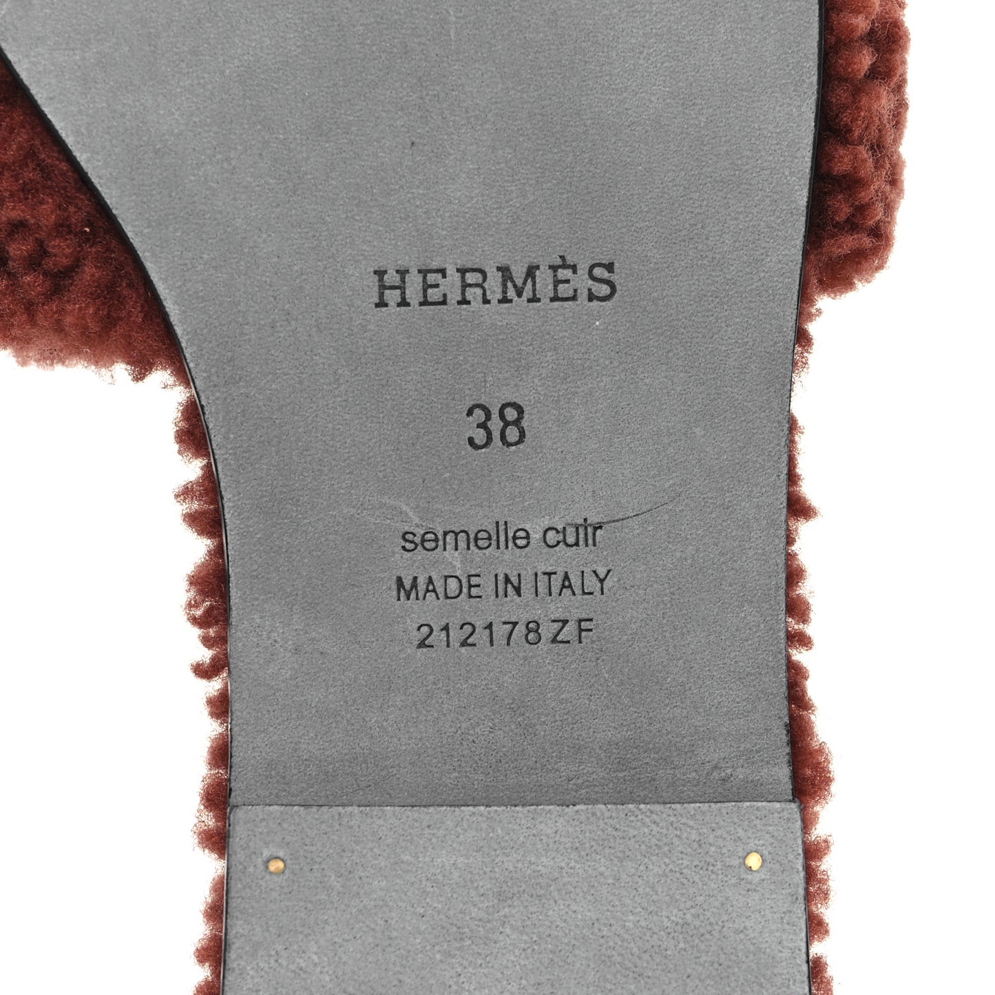 Woolskin Oran Sandals 38 Cognac
