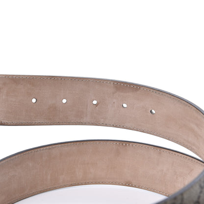 Gucci GG Supreme Monogram Selleria Calfskin Interlocking G 40mm Belt 90 36 Beige Ebony Cocoa 3 of 5