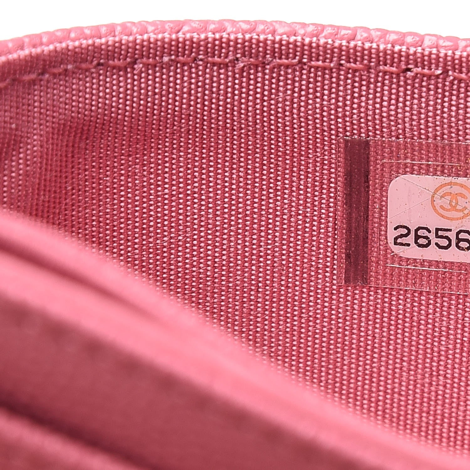 Chanel Caviar Timeless CC Card Holder Pink 8 of 9