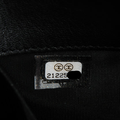 Chanel Lambskin Quilted Medium Boy Pouch Black 8 of 8
