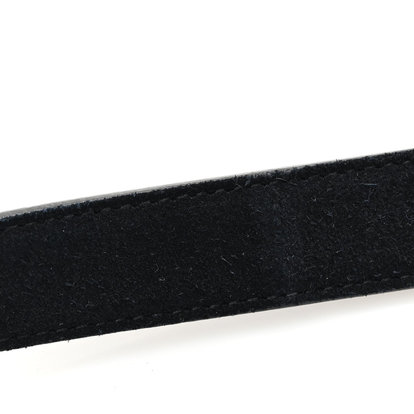 Suede Calfskin Monogram Square Buckle Belt 75 30 Black