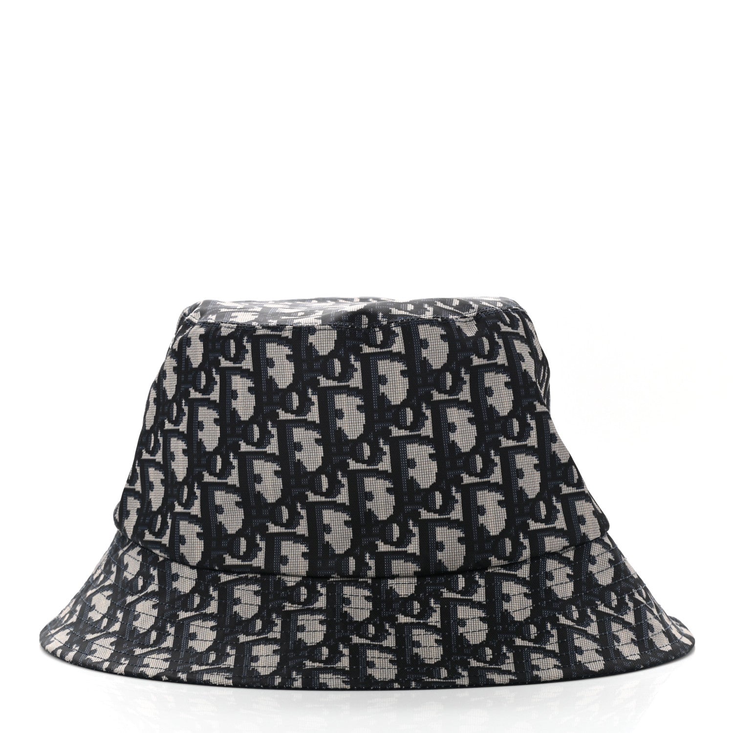 Christian Dior Oblique Reversible Teddy-D Brim Bucket Hat 59 Blue 4 of 17