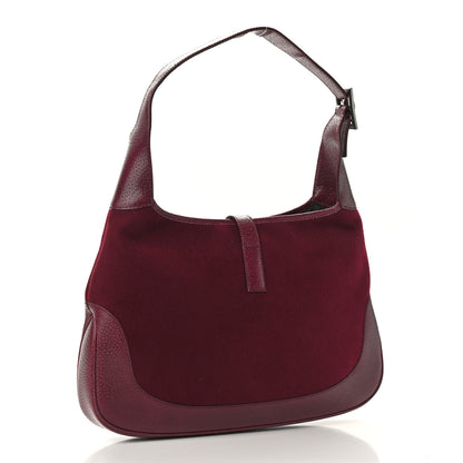 Gucci Wool Small Jackie O Hobo Purple 3 of 11