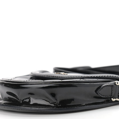 Burberry Patent Calfskin Quilted Mini Crossbody Bag Black 10 of 14