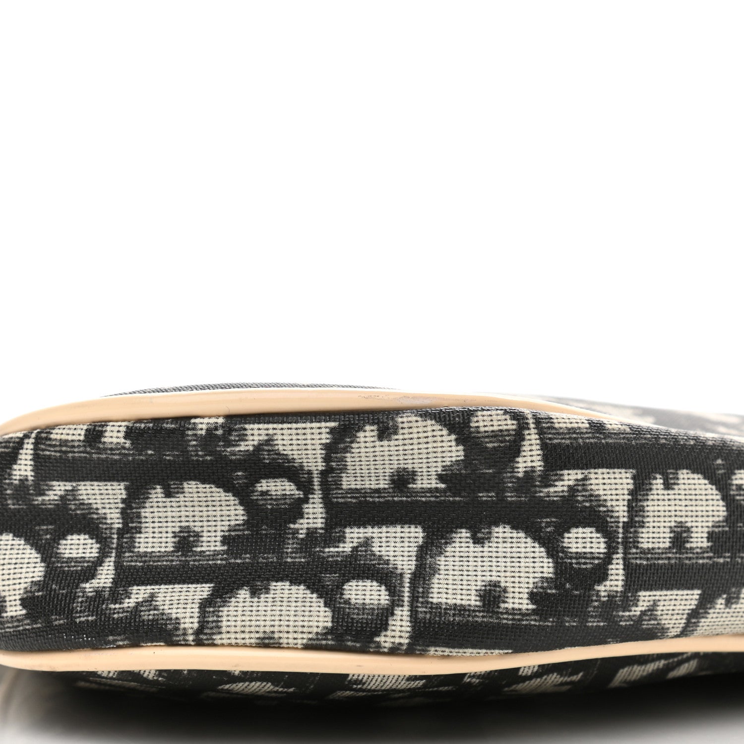 Christian Dior Monogram Mini Saddle Pochette White Blue 9 of 15