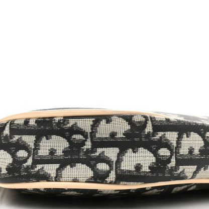 Christian Dior Monogram Mini Saddle Pochette White Blue 9 of 15