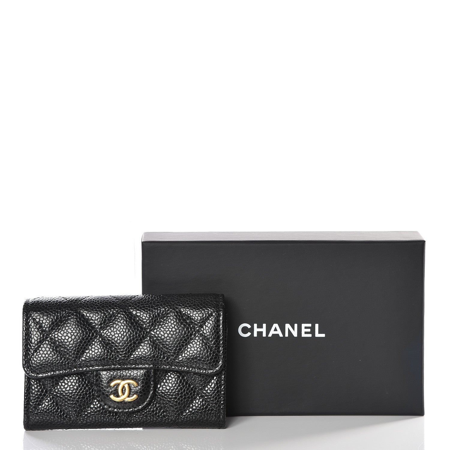 Chanel Caviar Quilted Flap Card Holder Black 11 of 11