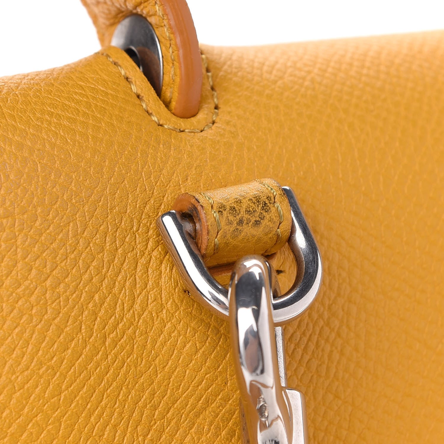 Celine Grained Calfskin Mini Belt Bag Sun Yellow 10 of 11