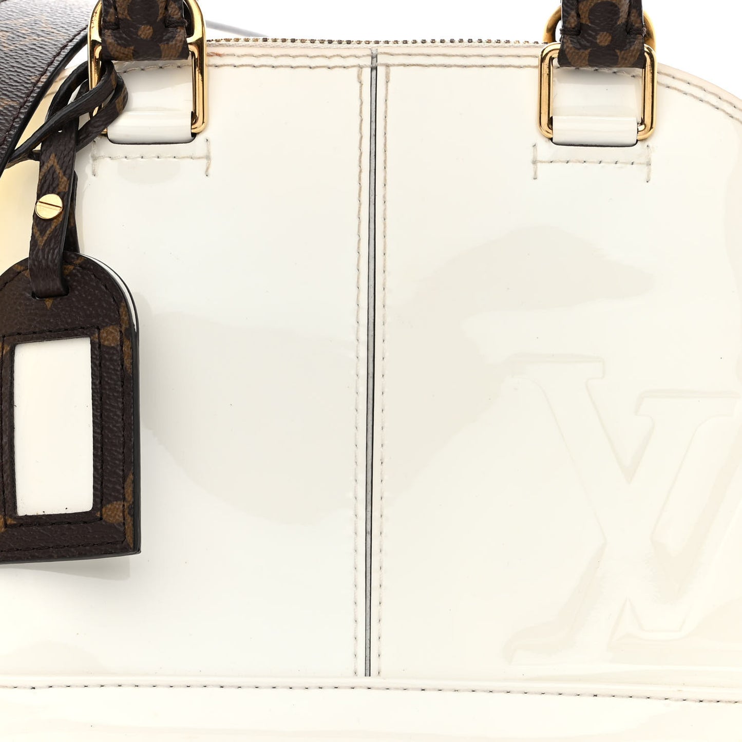 Patent Monogram Alma BB White