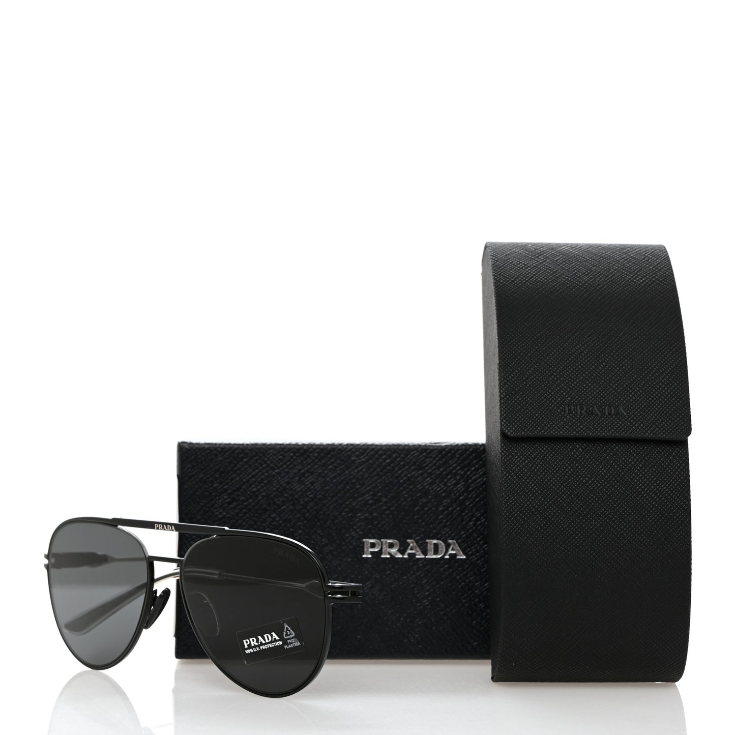 Aviator Sunglasses SPR 54Z Slate Gray Black