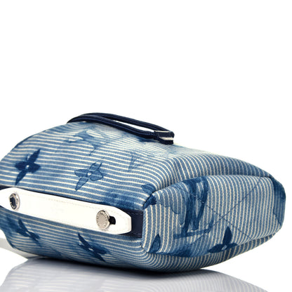 Louis Vuitton Hickory Stripes Denim Monogram Watercolor Sac Marin BB Blue 8 of 9
