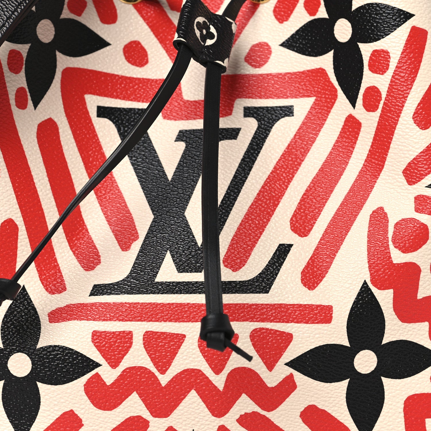 Louis Vuitton Monogram Giant Crafty NeoNoe MM Creme Rouge Black 6 of 8