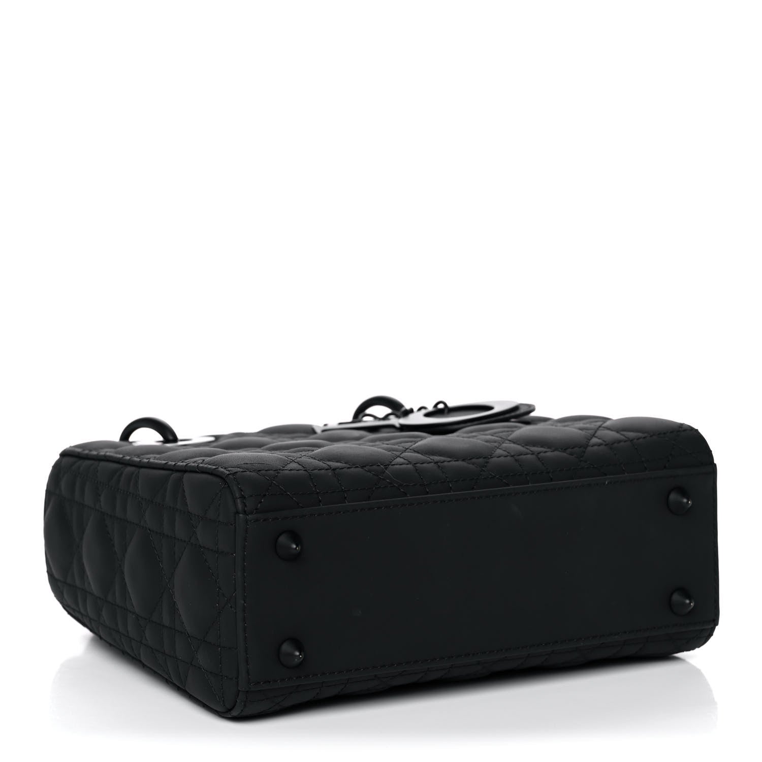 Christian Dior Ultra Matte Calfskin Cannage Small My ABCDior Lady Dior Black 4 of 19