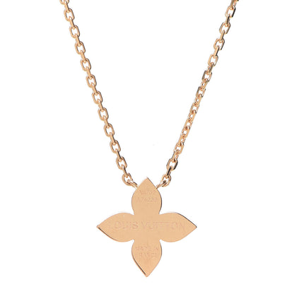 Louis Vuitton 18K Pink Gold Diamond Star Blossom Pendant Necklace 5 of 5