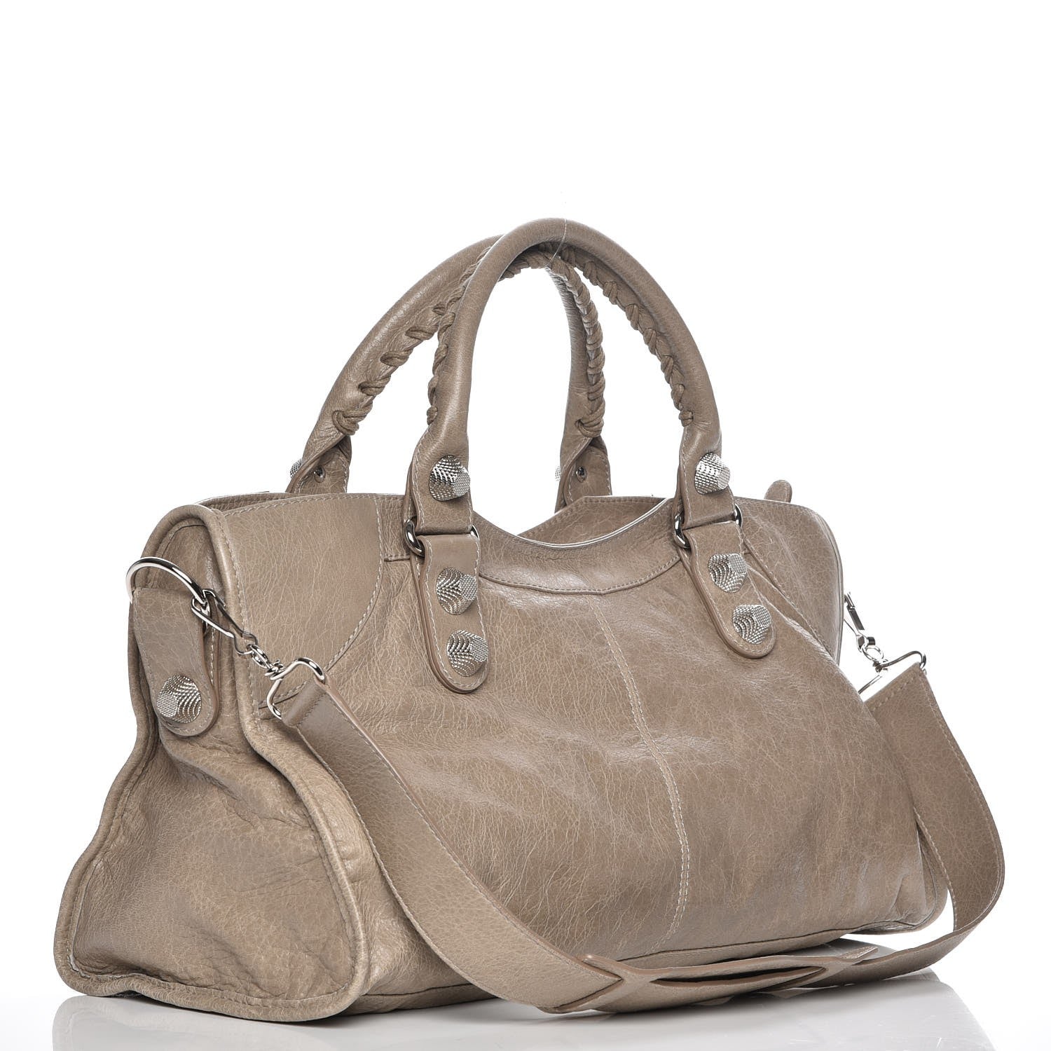 Balenciaga Agneau Giant 21 Silver Hardware Part Time Papyrus 4 of 8